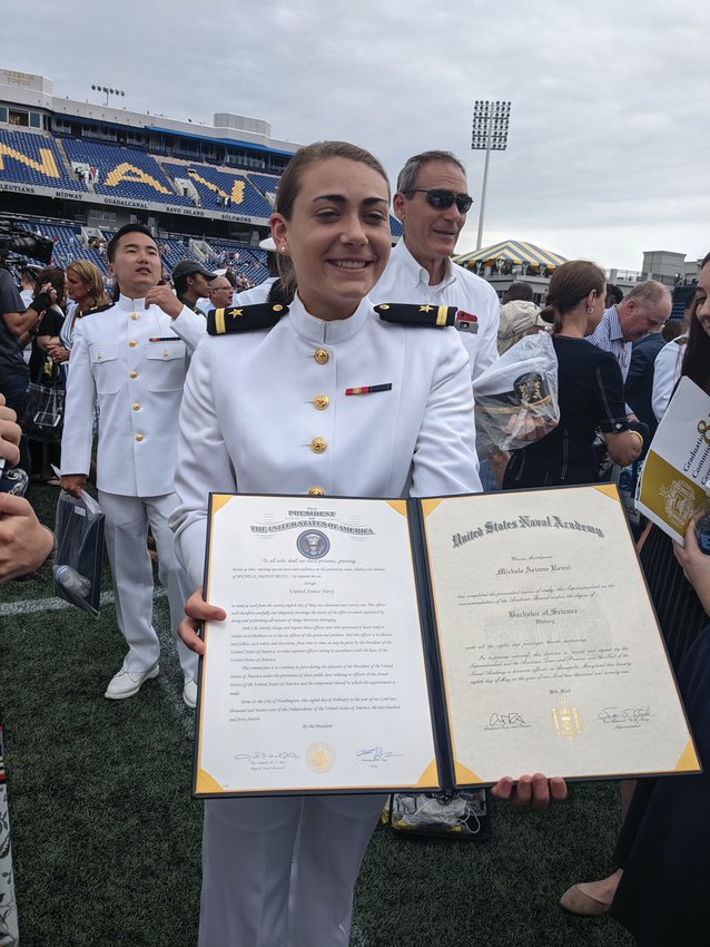 Michele Renzi, of Johnston, graduates from U.S. Naval Academy